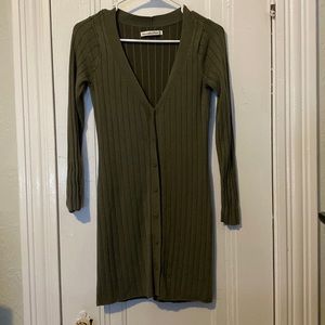 A&F | Fitted Button-Up Knit Dress